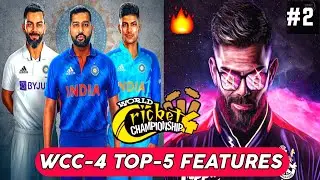 🔥WCC-4 Game Top-5 New Features | New Sledging, New Camera Angle, Gameplay & Many More | #2