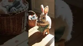Bunny Folds Laundry Like a Pro | The Cutest Chore Day Ever! 🧺🐰