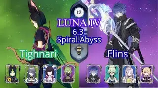 Tighnari & Flins Lunar Teams   - Genshin Impact Luna IV 6.3 Spiral Abbys