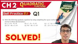 Self Practice 2.1  Q1  | Form 4 Add Maths Chapter 2