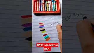 Camel oil pastels review||  #shorts  || Oil pastels in 30 rupees