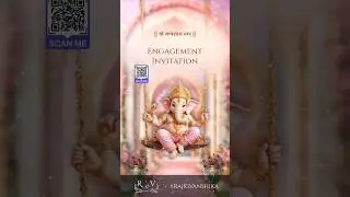 Premium North Indian Engagement Invitation #weddingengagement #engagementvideo #weddinginvitation