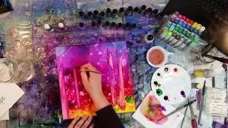 Waiting for Paint to Dry: Painting with alcohol inks on canvas tutorial. Part 2 of 2.