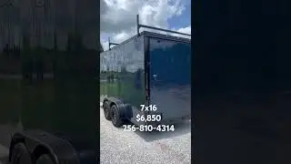 7x16 Enclosed Trailer #enclosedtrailer #contractor #trailers #alabama