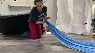 How to rig and knot aerial yoga hammock part 1