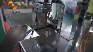 Webbing Cutting & Hole Punching Machine, Ultrasonic Woven Tape Cutting Machine with Hole Puncher