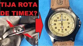 REVISIÓN, CAMBIO PILA Y TIJA ROTA  RELOJ TIMEX EXPEDITION (OVERHAUL, BATTERY AND BROKEN STEM CHANGE)