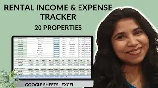 20 Rental Properties Income Expense Tracker Landlord Property Tracking Spreadsheet Long & Short term