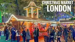 2025 London Christmas Market Tour London Leicester Square Christmas Market London Walk 4K HDR