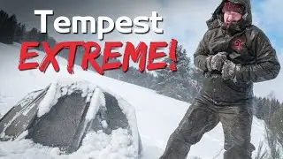 Trakker Tempest EXTREMTEST &ndash; Bivvy VS Schneekanone! 25.000mm Wassers&auml;ule! Aquatexx EV Zeltmaterial!
