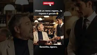 Chiede un menu vegano&hellip; la risposta &egrave; geniale 😂 #memesvideo #memepage