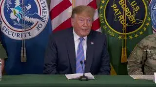 Trump stresses 'emergency' during border visit