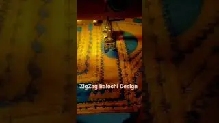 ZigZag Balochi Designs// my ZigZag Machine// ZigZag design