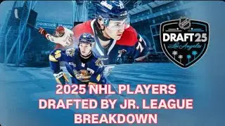 2025 NHL PLAYERS DRAFTED BY JUNIOR LEAGUE BREAKDOWN #hockey  #ohl #whl #qmjhl #ncaa #ushl #ussr