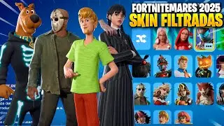 TODAS LAS SKIN FILTRADAS DE FORTNITEMARES HALLOWEEN 2025  DENTRO EN FORTNITE MERLINA JASON SCOOBY