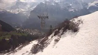 Birg to M&uuml;rren by Cable Car