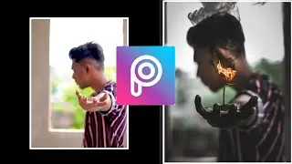 Pranav pg Fire Rose Photo Edit PicsArt.