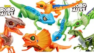 ASMR | UNBOXING ZURU MY BIG COLLECTION ROBO ALIVE LIZARDS & DINOSAURS