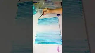 Fun and vibrant watercolor stripes. #watercolor #art #artist