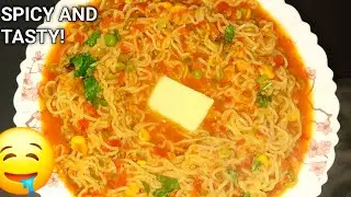 The Best Street-Style Pav Bhaji Noodles in 5 Minutes!