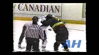 OHL Feb. 1, 1991 Terry Chitaroni,SUD v Darren McCarty,BEL Sudbury Wolves Belleville Bulls