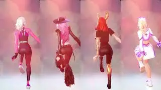 Fortntie Dare Emote With All Haze Skins Thicc 🍑😜😍 Who Won ?