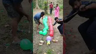100 Balloons Popping challenge #shorts