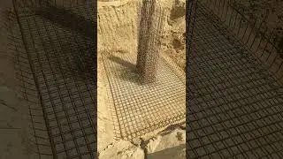 2 columns in a single footing 😍 #construction #trending #shorts