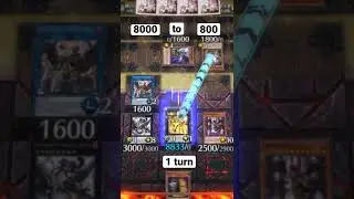 8000 to 800 1 turn with Numeron Dragon!