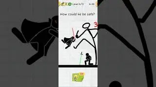 Draw 2 save stickman puzzle funny moments #4 #draw2savegame