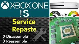 Служба замены пасты Xbox One S, более низкая температура!!