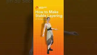 Layer with ease &mdash; Learn how to create stable layering with this mini-tutorial! #marvelousdesigner