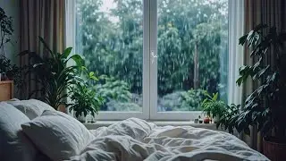 Overcome Insomnia With The Sound Of Thundering Rain Echoing Around The Tent In The Forest at Night