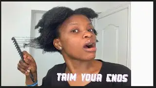 HOW I TRIM MY 4C NATURAL HAIR / TRIM YOUR ENDS /TWINKLE ORUJUBA