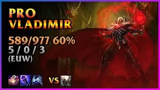 PRO Vladimir Replay Played 589 60% games [Philand] | KDA 5 / 0 / 3 MID Master (EUW)