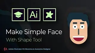 How to design in Adobe Illustrator CC | Creating Face Simply!