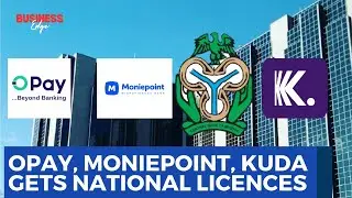 CBN Grants OPay, Moniepoint, Kuda National Licences