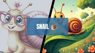 Let's draw a cute colourful snail easy drawing for beginners