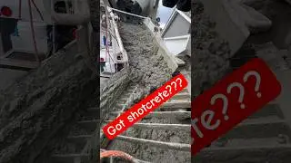 Pumping shotcrete for a swimming pool with the Putzmiester VS70 #concretepump #shotcrete #pool