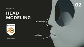 Blender Head Modeling 02 _ Nose , Lips Shape ( Raw Version ) #blender #blender3d #SelfstudyBlender