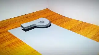 How to draw 3D letter 