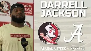 Darrell Jackson FSU Alabama 2025 Interview 8-27-25 | FSU Football | Florida State Football