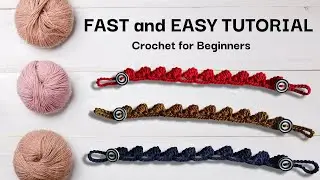 DIY Crochet Face Mask Connector || Mask Extender || Ear Saver for Face Mask #viral #video #tutorial