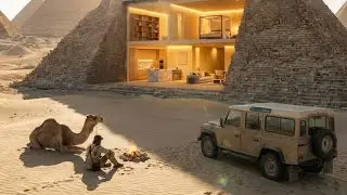 This Man Built a Secret House Inside a Pyramid &mdash; Building a Luxury Desert Home (ASMR)