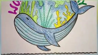 Poster on World Ocean 🌊 Day(8 June)/Drawing on World Ocean Day/Poster/Drawing @mycreativework776