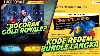 INI DIA KODE REDEEM TERBARU FF - BOCORAN GOLD ROYALE BESOK?HYPERBOOK SEGERA RILIS?!