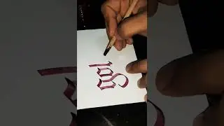 How to write gothic calligraphy alphabet | English calligraphy | #calligraphy #shorts