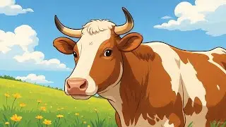 Cow funny moment 