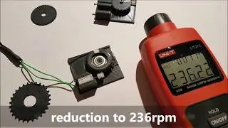 jtronics DIY 3D printed - SMT Feeder involute sprocket gear drive Test 1