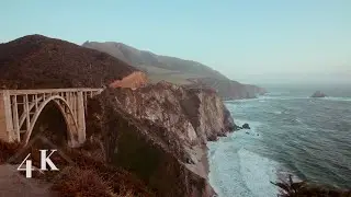 |4K| Bixby Bridge | Big Little Lies | Big Sur, CA | Dark Screen |